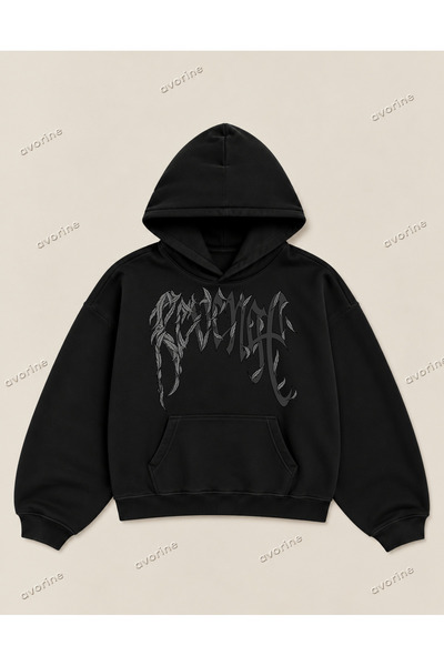 Moon Dancer Hanorac oversize cu glugă Revenge x Juice Wrld, imprimat, 100% bu...