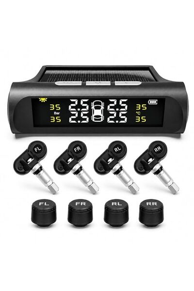 MIANQIONGFENG نظام مراقبة ضغط الإطارات TPMS، 4 مستشعرات خارجية