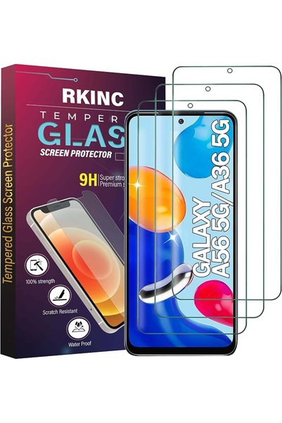 GENERAL واقي شاشة RKINC [3 قطع] لهاتف سامسونج جالاكسي A56 5G وA36 5G، طبقة حم...