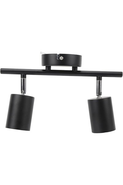 Topincn Track Lighting Kit, 2-Light GU10, 90 Degree Adjustable Heads