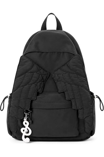 Generic TSWCBYYLB Angel Wings Nylon Backpack for Women, Quilted Daypack