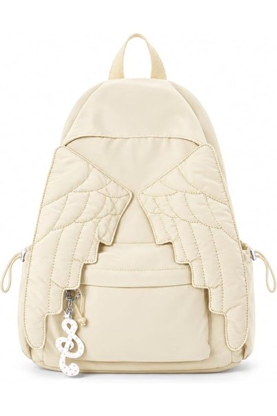 Generic TSWCBYYLB Angel Wings Nylon Backpack for Women, Quilted Daypack