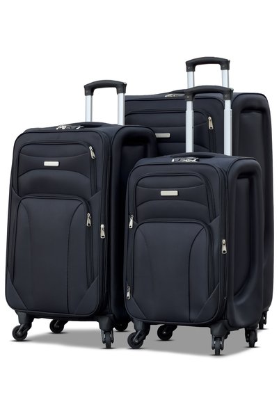 ZAAPPY Swift Expandable Soft Material Lightweight Luggage 3PCS (20/24/28 Inch...