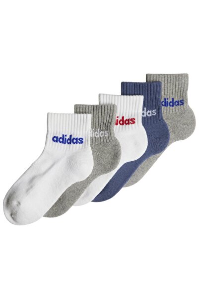 adidas Παιδικές Κάλτσες Αστραγάλου, Πακέτο 5 ζευγαριών, Μείγμα Βαμβακιού με Α...