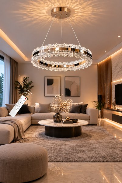 MARKATECH Asalet Gold Kaplamalı Çift Yönlü Kumandalı Dimmerli 3 Renk Ledli Av...