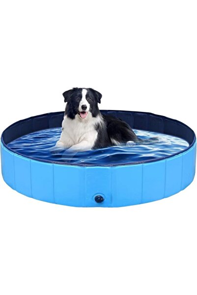 Generic Foldable Dog Swimming Pool, 120x30 cm, PVC Waterproof Material, Non-S...