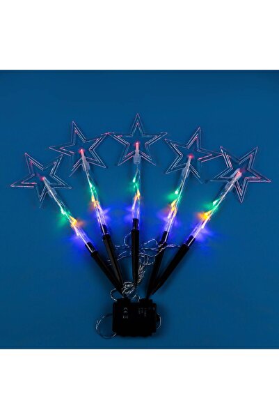 DD SHOP Instalatie de Lumini Stick LED cu Baterii Stele 24cm Transparente 2.4...