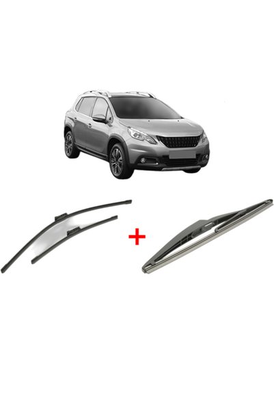 Bosch Set of 3 wipers PEUGEOT 2008 I Van (CU_) 2018-2019, for windshield and ...