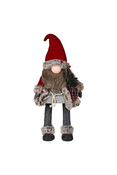 DD SHOP Figurina Decorativa de Craciun Gnome cu Miscare Caciula Rosie Blana S...
