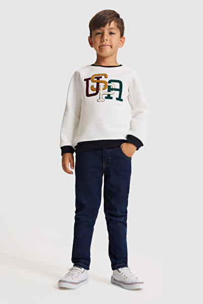 U.S. Polo Assn. Pantaloni de blugi albastru închis pentru băieți 50330018-DN0023