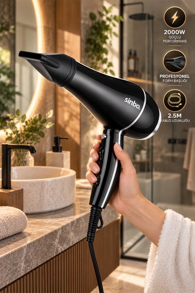 Sinbo SHD 1704 2000W Profesyonel Saç Kurutma Makinesi