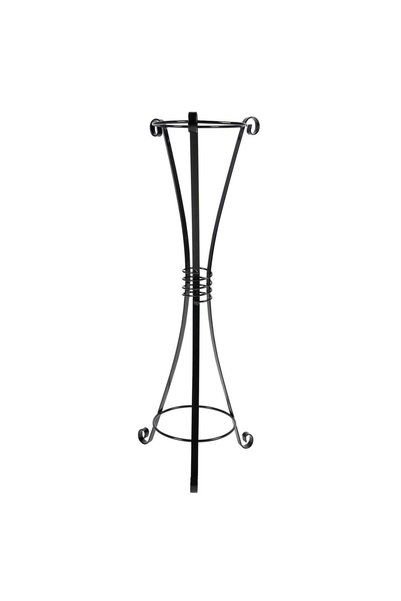 OEM Suport ghiveci Amfora, metal, 80 cm, negru