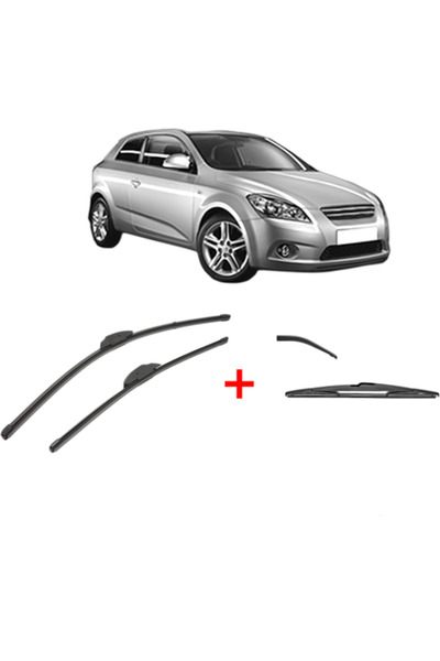 VALEO Set de 3 ștergătoare pentru KIA CEE'D Hatchback (ED) 2006-2012, pentru ...