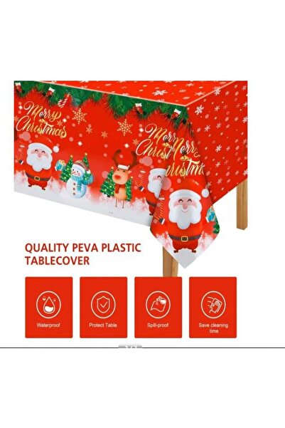 PLULON Set de 2 Fata de masa decorativa Craciun, 137x274cm