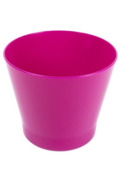 OEM Στρογγυλή γλάστρα ZINNIA, πλαστική, 9,5 εκ., φούξια