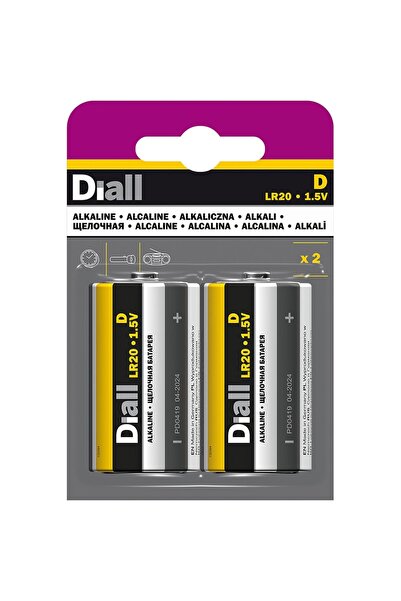 OEM Αλκαλική μπαταρία DIALL D, 1.5V, 2 τεμάχια