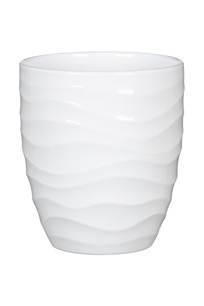 OEM SCHEURICH flower pot, ceramic, D 15 cm, white
