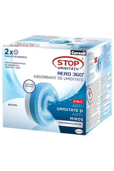 OEM Rezerva absorbant umiditate CERESIT Aero 360 Neutral, 2 x 450 g