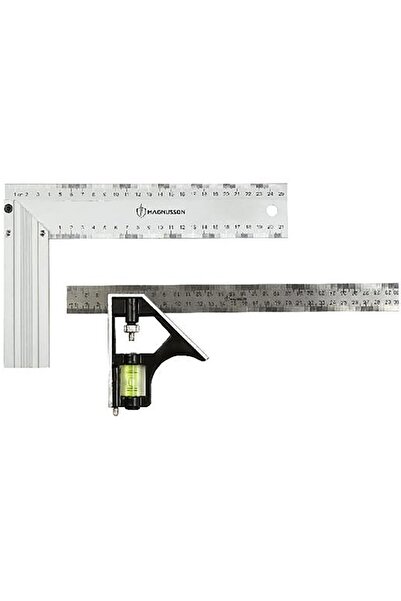 OEM Set 2 echere 300 mm + 250 mm cu boloboc MAGNUSSON, otel inoxidabil, argintiu