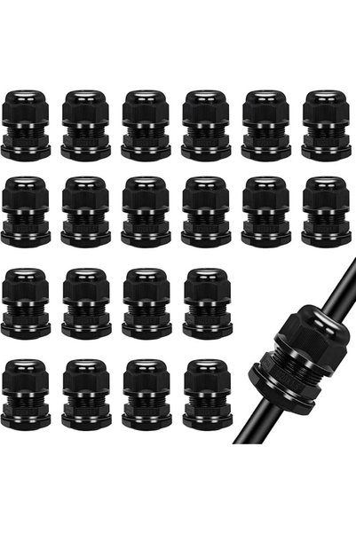 KASTWAVE Cable Gland M20 20mm IP68 Waterproof, Nylon Wire Connector for 6-12m...
