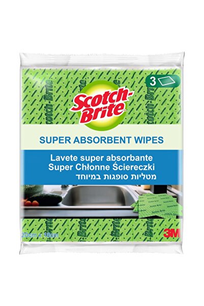 OEM SCOTCH-BRITE MMLA1500 απορροφητικό πανί, 3 τεμάχια, πράσινο