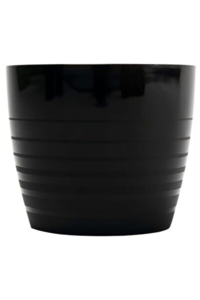 OEM Masca ghiveci HARPLAST Silvia, D13 cm, plastic, negru
