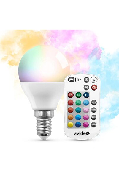 OEM Bec LED smart AVIDE ASMG14RGBW-4.9W-RC, E14, 4.9W, 470lm, 2700K
