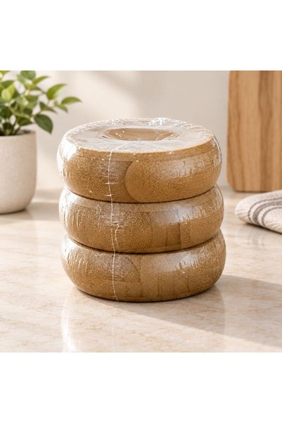 Ethab Ticaret Glb-Stl41414 3 Piece Bamboo Round Bowl Set