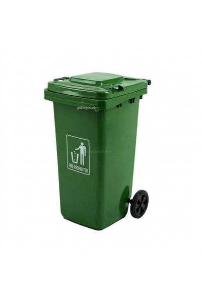 EK BINS Heavy Duty Wheeled Plastic Garbage Bin without Pedal Outdoor Trash Ca...