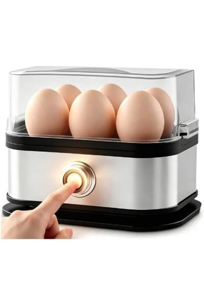Generic DX3443 Square Electric Egg Cooker, 200W, Stainless Steel