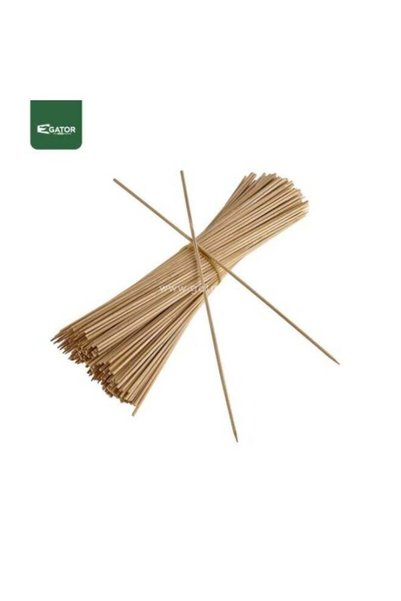 GATOR Bamboo Skewers 5 mm Thick Kebab Sticks for Grilling 10 Inch Beige