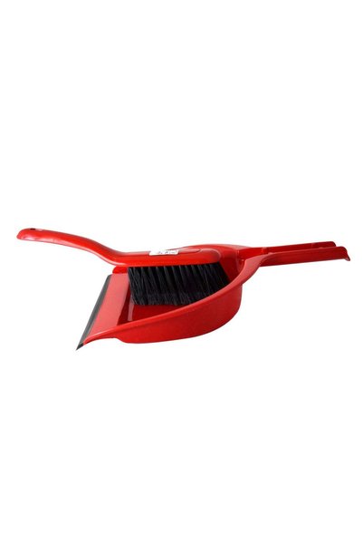 GATOR Dustpan and Brush Set Dust Pan for Home Red