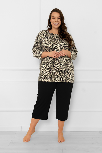 Italian Fashion Pijama de damă cu mâneci 3/4 și pantaloni 3/4 Kenia