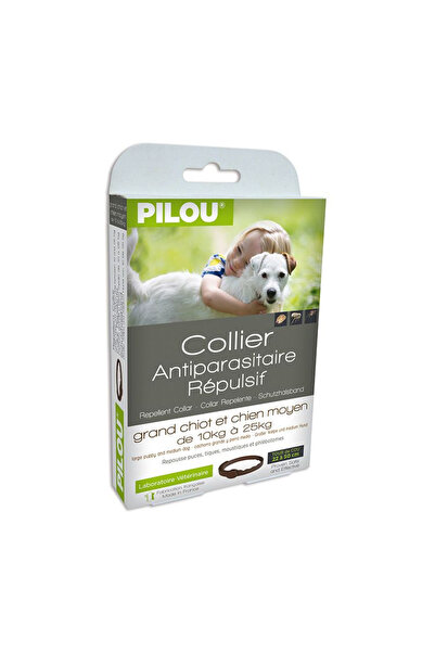 Pilou Zgarda Antiparazitara PILOU, Caine Talie Medie, 60cm