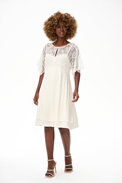 Blue Shadow Rochie Danja Ecru