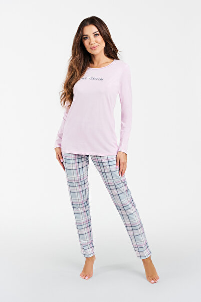 Italian Fashion Pijamale de damă glamour, cu mâneci lungi și pantaloni lungi