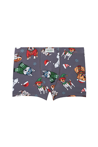 Italian Fashion Boxeri pentru băieți Husky, cu imprimeu verde