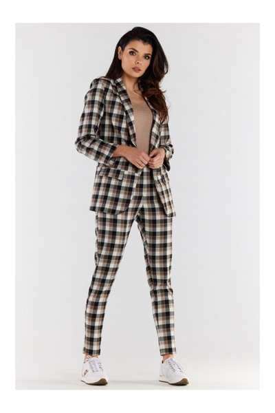 Awama Pantaloni casual în carouri