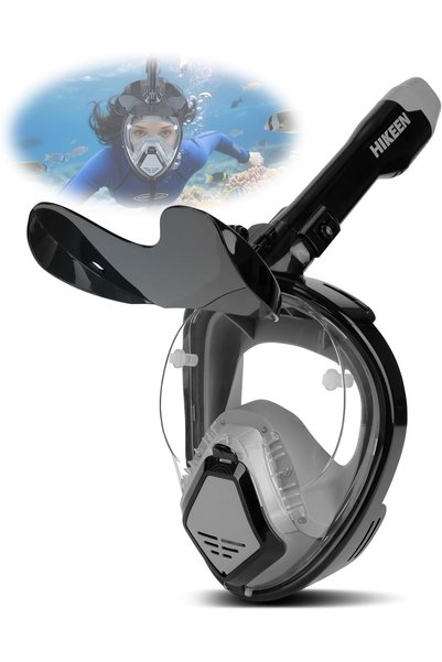 Foldable BOOSTEADY Snorkel Mask for Adults with Sunglasses Full Face Mask Div...