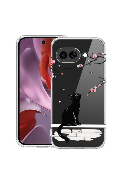 bestcase Husă Antișoc pentru Google Pixel 10a, Pisică - Cireș Japonez, 312835...