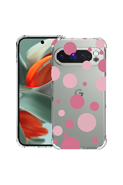 bestcase Противоударен калъф за Google Pixel 10 / Pixel 10 Pro, Розови точки,...
