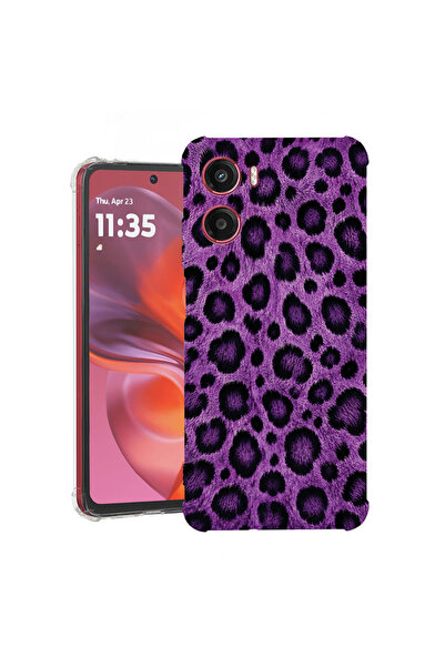 bestcase Husă Anti Shock Case For Motorola Moto G05 / Moto E15, Mov Leopard P...