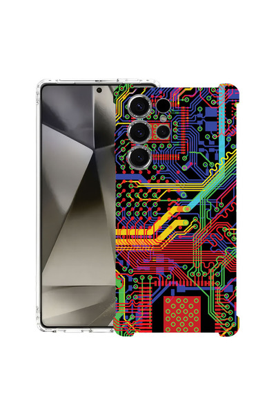 bestcase Husă Antișoc pentru Samsung Galaxy S22 Ultra, Placă de circuit, 1673...