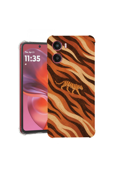 bestcase Husă Anti Shock Case For Motorola Moto G05 / Moto E15, Tiger Pattern...