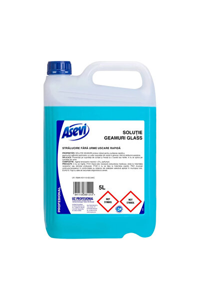 ASEVI Solutie geamuri Profesional Glass, 5L