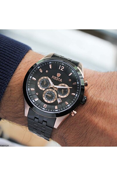 Fiesta Fs601524 Men's Wristwatch with Steel Strap