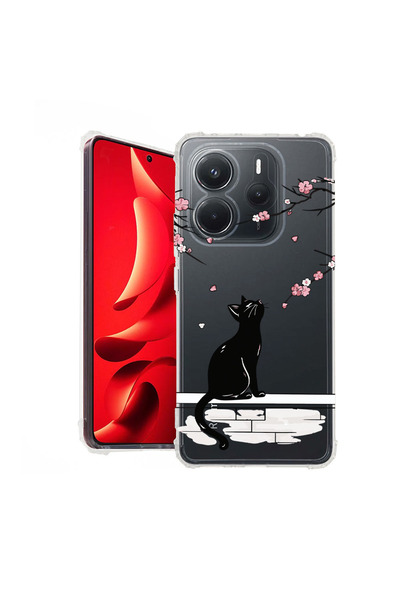 bestcase Αντικραδασμική Θήκη για Xiaomi Redmi Note 14 4G, Γάτα - Ιαπωνικό Κερ...