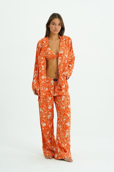 WAQUIN Solara Bloom – 4 Piece Viscose Pajama Set