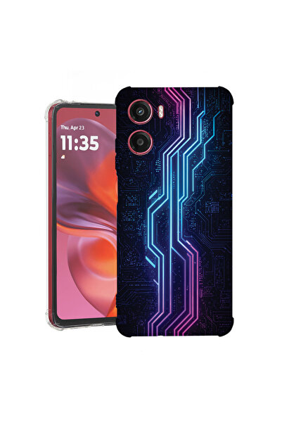 bestcase Husă Anti Shock Case For Motorola Moto G05 / Moto E15, Circuit Board...