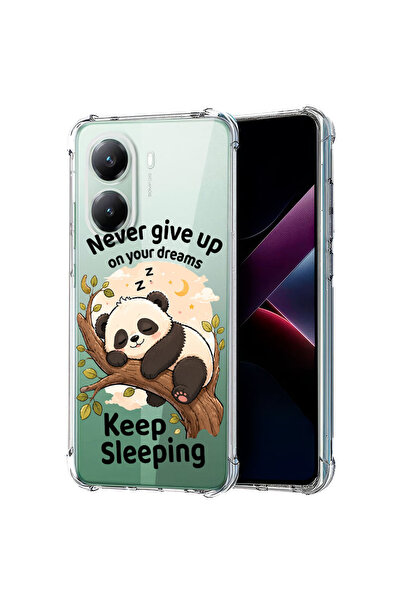 bestcase Противоударен калъф за Poco X7 Pro 5G, Панда  "Никога не се предавай...